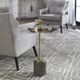 Uttermost® Laurier Glass Top Drink Table with Gray Base-1