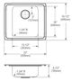 Elkay Lustertone® Classic Lustrous Satin Stainless Steel 22" x 19.5" x 6.5" 4-Hole Single Bowl Drop-in Classroom ADA Sink-2
