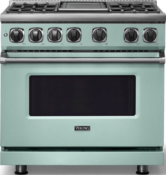 Viking® 7 Series 36" Splash Pro Style Dual Fuel Range with Griddle-0