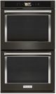 KitchenAid® 30" Black Stainless Steel with PrintShield™ Finish Smart Electric Built In Double Oven-0