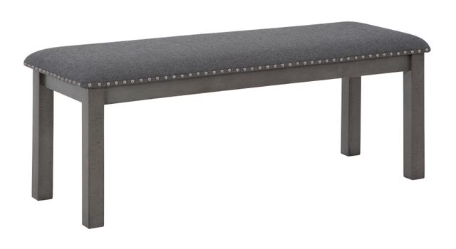 Signature Design by Ashley® Myshanna Antiqued Gray Dining Bench-0