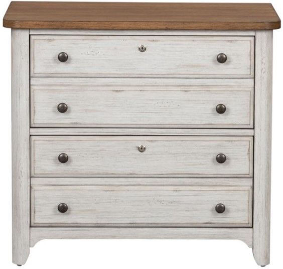 Liberty Furniture Farmhouse Reimagined Antique White Lateral File Cabinet-1