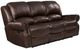 Corinthian Furniture Chocolate 40" Manual Reclining Sofa-0