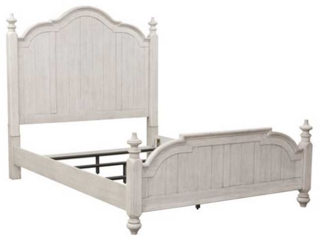 Liberty Furniture Farmhouse Reimagined Antique White King Poster Bed