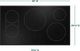 Café™ 36" Black Electric Cooktop-2