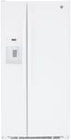 GE® 33" 23.0 Cu. Ft. White Side-by-Side Refrigerator-0