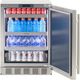 Sapphire Appliances 24" Stainless Steel Outdoor Under-Counter Refrigerator-1