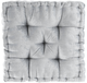 Olliix by Intelligent Design Grey Azza Poly Chenille Square Floor Pillow Cushion-0