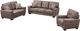 Mazin Furniture Misha Brown Leather Sofa-1