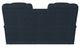 La-Z-Boy® Pinnacle Navy Manual Wall Reclining Loveseat with Console-3