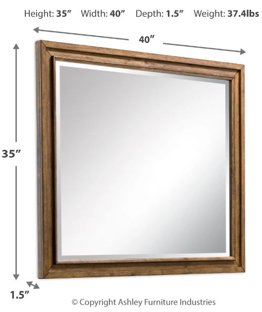 Benchcraft® Sturlayne Brown Bedroom Mirror-2