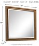 Benchcraft® Sturlayne Brown Bedroom Mirror-2