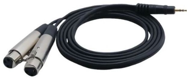 Pyle 6 Ft. 12 Gauge 3.5mm Male to Dual XLR Female Cable-0
