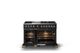 Viking® 5 Series 48" Onyx Pro Style Dual Fuel (NG) Range with Brushed Brass Trim-1