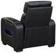 Homelegance® Fairway Black Power Recliner with Power Headrest-4