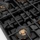 ZLINE Autograph Edition Paramount 30" 4.2 Cu. Ft. Stainless Steel Gas Range with 4 Burner DuoPro™ Cooktop, Convection Gas Oven and Champagne Bronze Accents-4