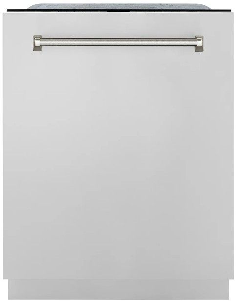 ZLINE Autograph Edition Monument 24" Stainless Steel Top Touch Control 3rd Rack Dishwasher with Auto Door Open Drying and Polished Nickel Helix Handle-0