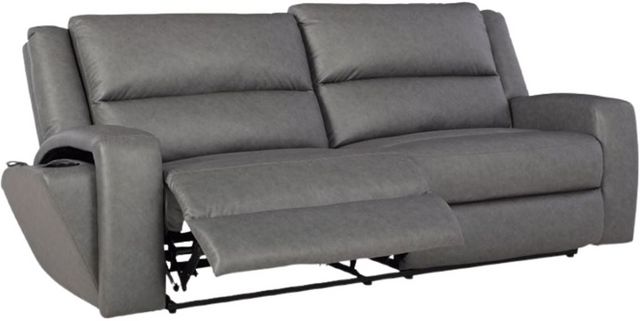 Benchcraft® Brixworth Slate Manual Reclining Sofa-4
