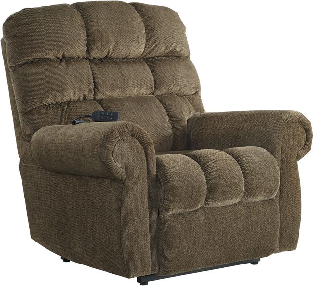 Signature Design by Ashley® Ernestine Truffle Power Lift Recliner-0