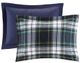 Olliix by Madison Park Essentials Parkston Navy King/California King Microfiber Printed Comforter Mini Set-2