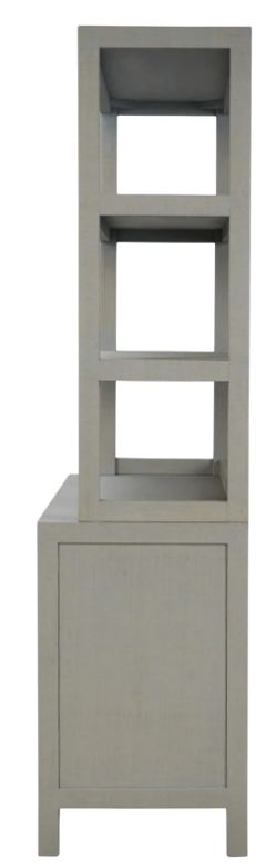 Bramble Customizable Kagu 2-Door Open Hutch-3