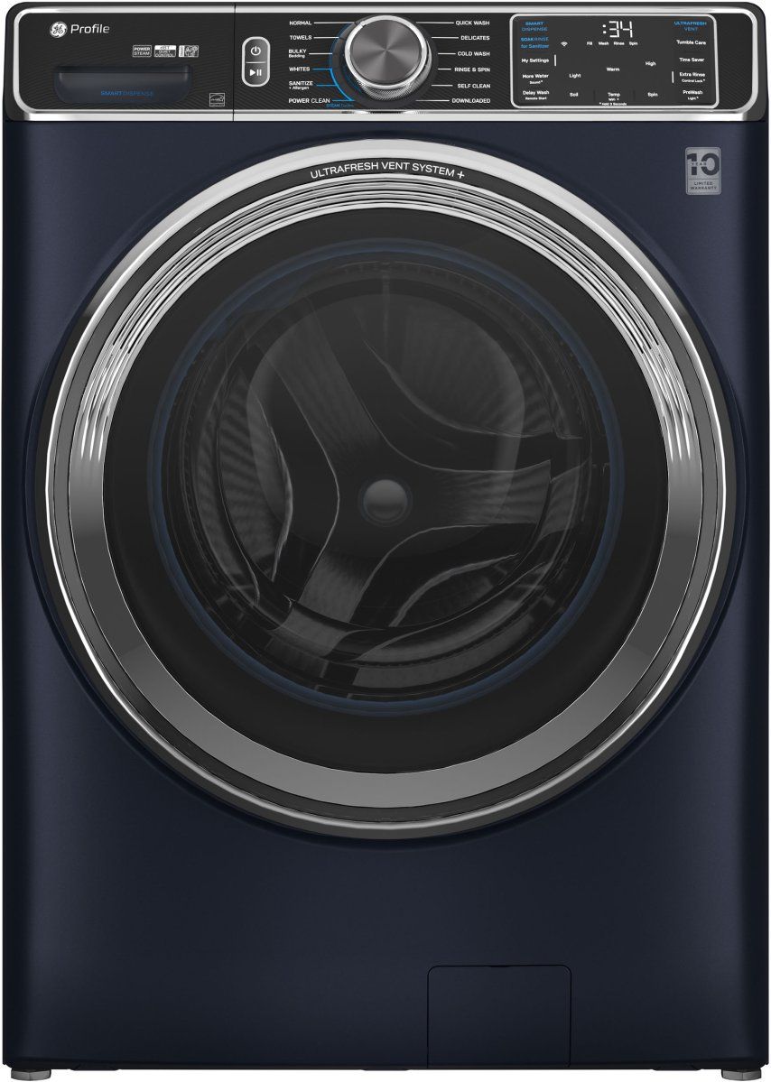 GE Profile™ 5.3 Cu. Ft. Sapphire Blue Front Load Washer