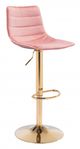 Zuo® Prima Pink & Gold Bar Chair-0