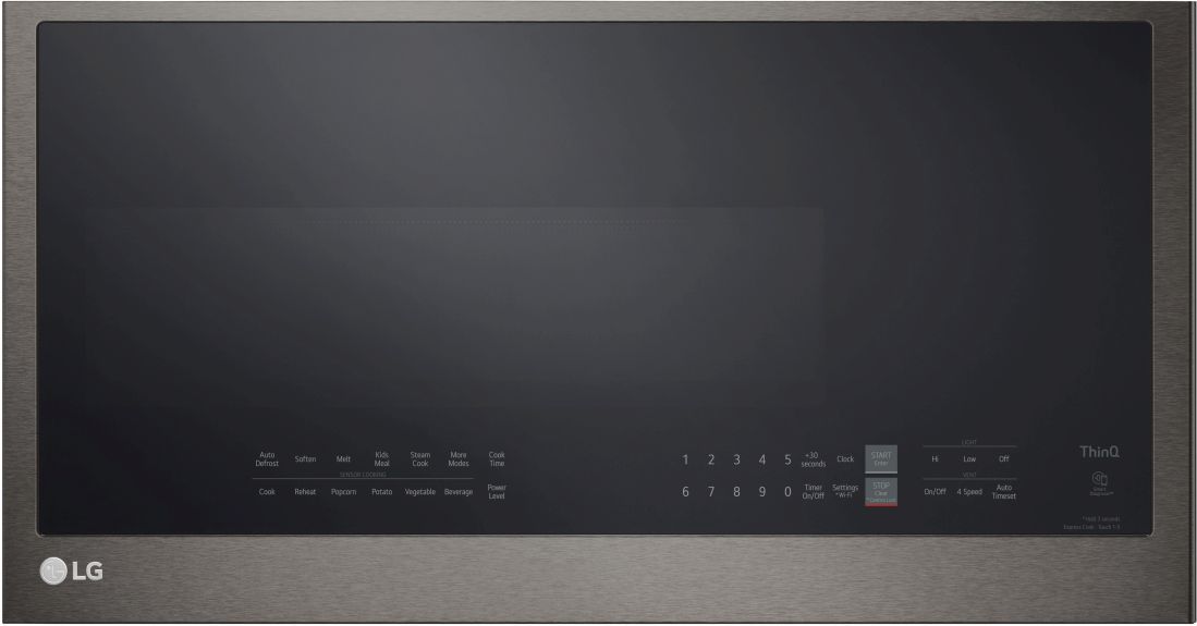 LG 2.0 Cu. Ft. PrintProof® Black Stainless Steel Over The Range Microwave