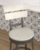 American Woodcrafters Wilson Middle Gray/White 24" Barstool-2