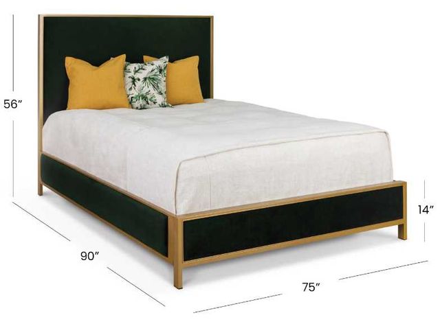 Wesley Allen Customizable Mason California King Upholstered Panel Bed-2