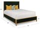 Wesley Allen Customizable Mason California King Upholstered Panel Bed-2