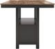 Signature Design by Ashley® Wildenauer Brown Counter Height Dining Table with Black Base-2