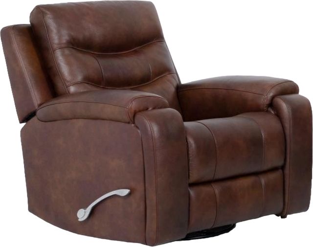 CHEERS Sherman Brazil Cognac Light Brown Manual Swivel Glider Recliner-0