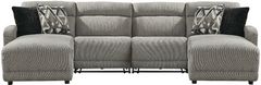 Signature Design by Ashley® Colleyville 4-Piece Stone Power Reclining Sectional with Chaise
