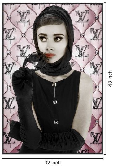 Classy Living Dramatic Audrey on LV Wall Art-2