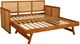 Kodiak Furniture Abaco Taxi Woodsmoke/Honey Twin Daybed with Pop Up and Mattresses-4