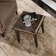 Michael Amini® Lousanne Glossy Mocha Sand Side Table-1