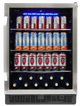 Centre de breuvage sous-comptoir de 24 po Silhouette® Riccotta de 5.7 pi³ - Cadre en acier inoxydable-1