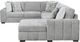 Emerald Home Ritchie 4-Piece Gray Sleeper Sectional-5