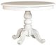 Liberty Furniture Summer House Oyster White Pedestal Table-1