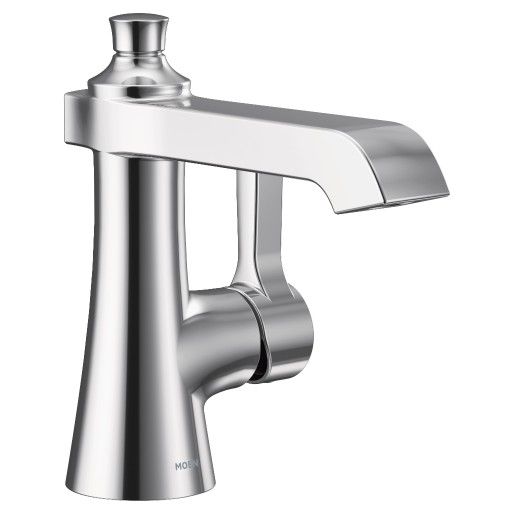 Moen® Flara Chrome One-Handle High Arc Bathroom Faucet-1
