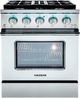 VEZENI Reminiscia 30" Stainless Steel Pro Style Gas Range-0