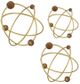 A & B Home Obitz 3-Piece Gold Deco Ball Set-1