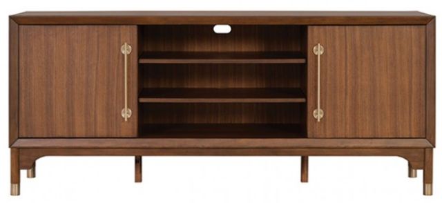 Furniture of America® Hepburne Walnut 70" TV Stand-1