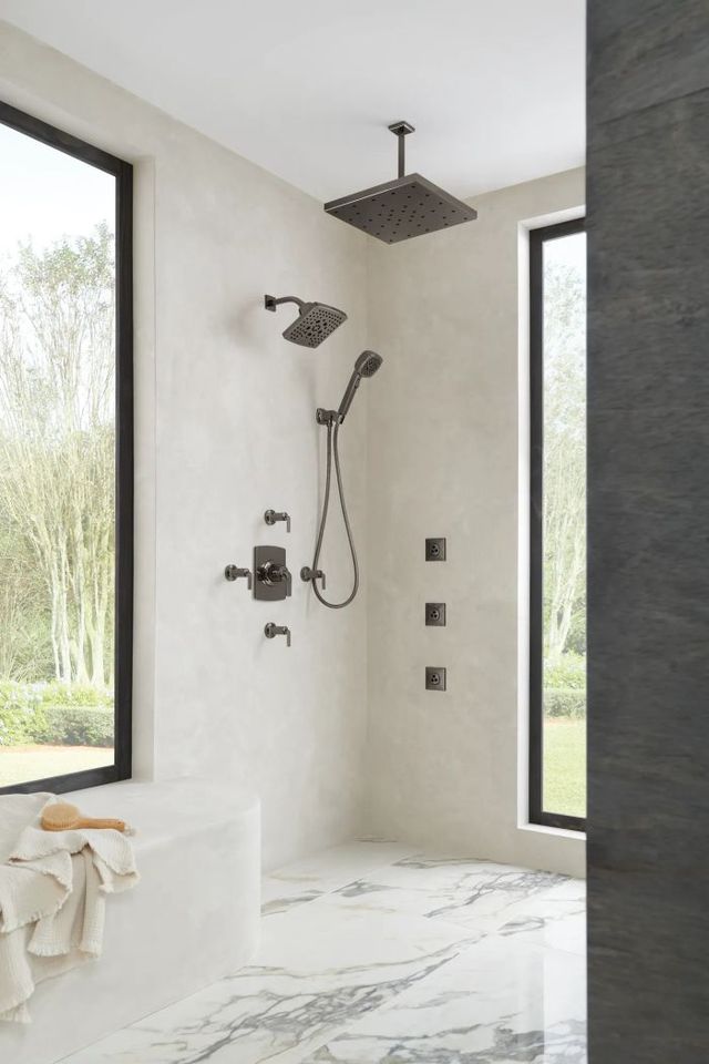 Brizo Kintsu® Brilliance® Black Onyx Sensori Thermostatic Valve Trim-1