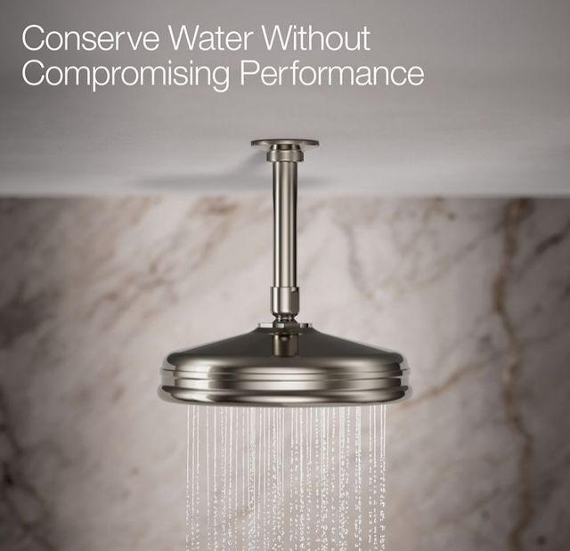 KOHLER® Vibrant Polished Nickel 2.5 GPM Traditional 10" Single-Function Rainhead-3