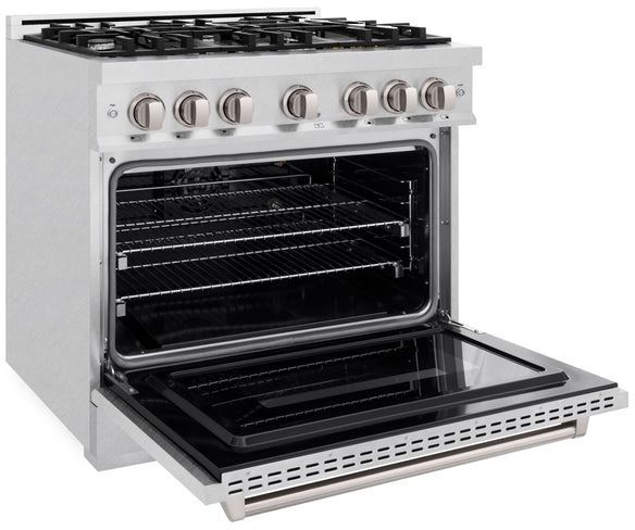 ZLINE Classic 36" Stainless Steel Pro Style Gas Range-3