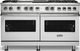 Viking® 5 Series 60" Stainless Steel Pro Style Dual Fuel Range-0
