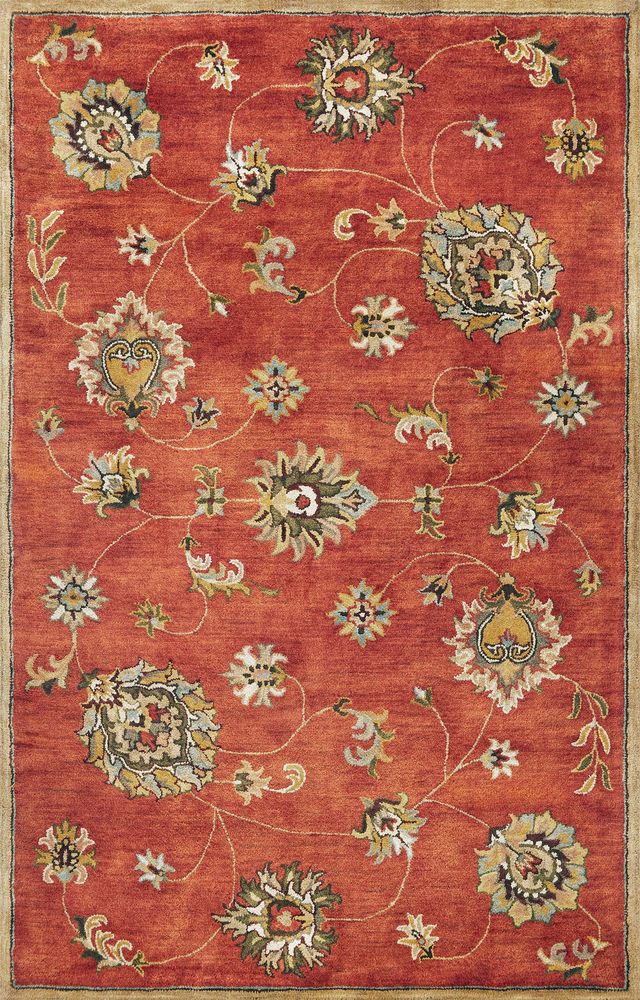 KAS Rugs Syriana Sienna Allover Mahal 5'x8' Rug-0