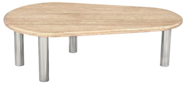 Moe's Home Collection Fia Beige Travertine Coffee Table -1